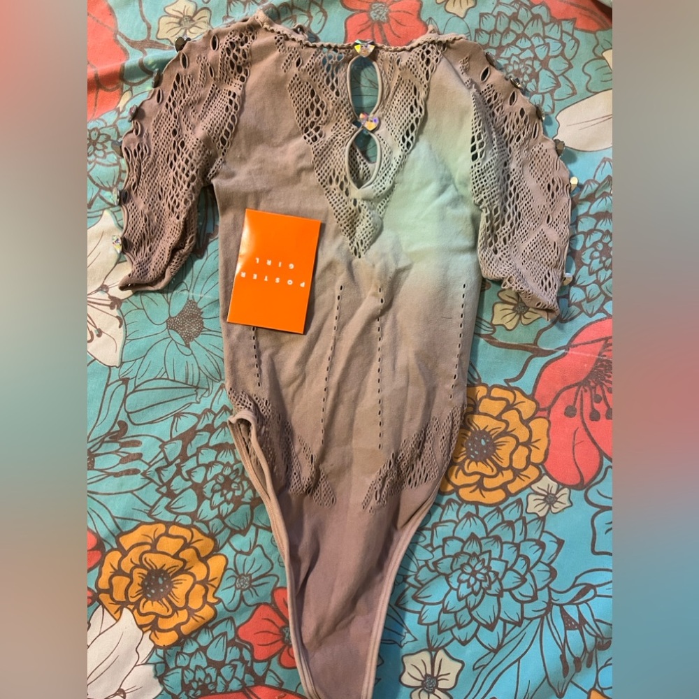 Poster girl bodysuit with leggings worn once fit all size